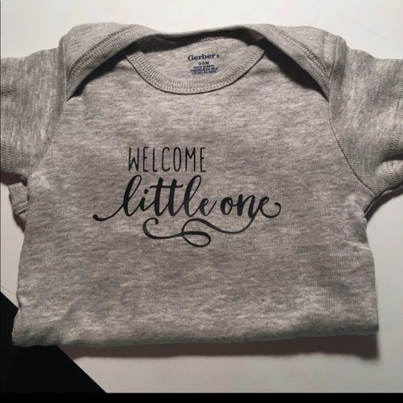 welcome baby onesie